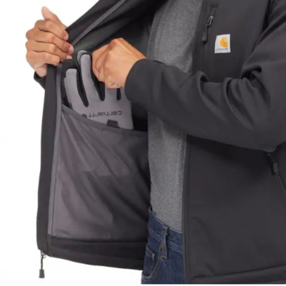 CARHARTT RAIN DEFENDER® RELAXED FIT HEAVYWEIGHT SOFTSHELL JACKET - 1 WARM RATING - Picture 7 of 13